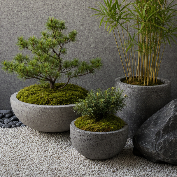 Zen Garden Ideas container accent