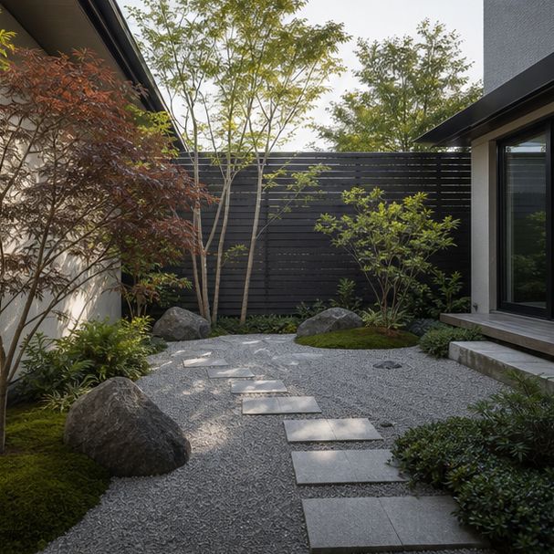 Zen Garden Ideas yard setting