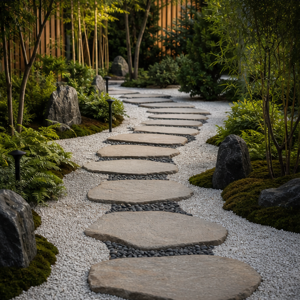Zen Garden Ideas pathway view