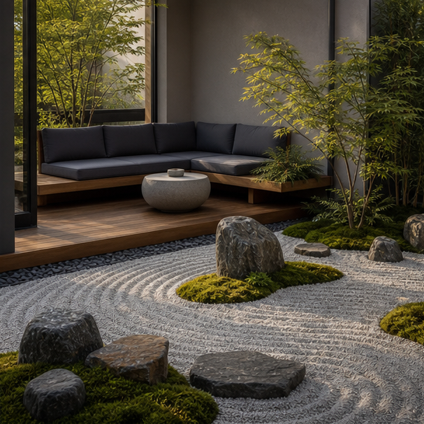 Zen Garden Ideas seating area